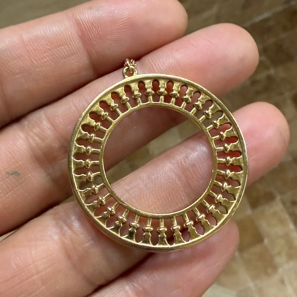 Tiffany & Co. Circular Gold Necklace - Picture 7 of 8